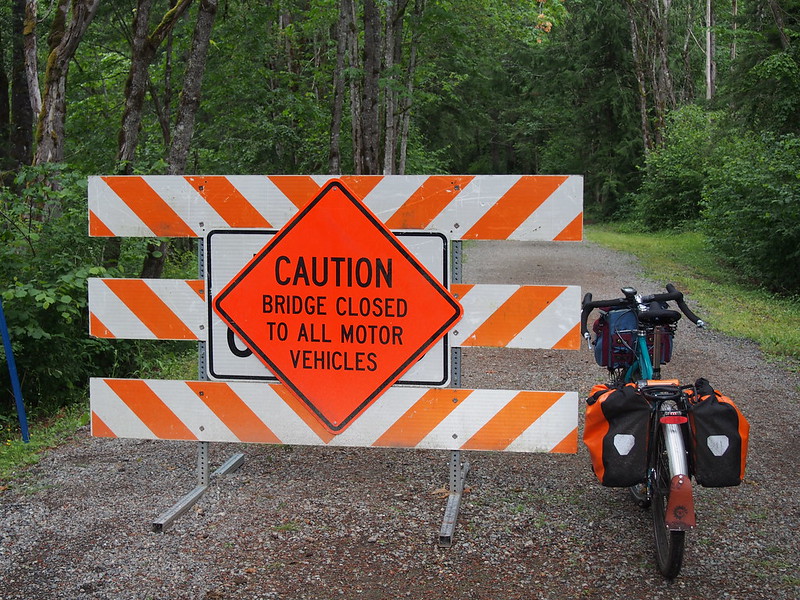 Snoqualmie Valley Trail: Closed to Motor Vehicles: A number of the bridges in the area had these signs up.  I didn't know people drove on those sections!