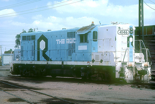 railroad locomotive chz emd cnw 4146 gp7r