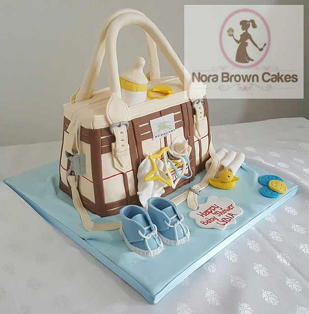 Burberry Diaper Bag Cake by Nora Brown