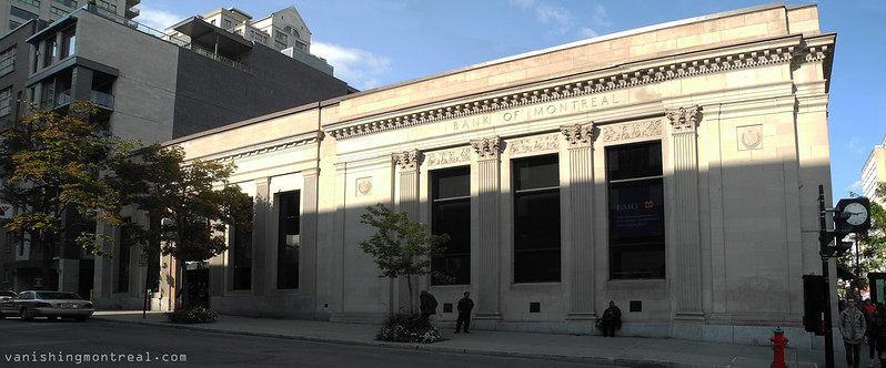 Bank of Montreal on Ste-Catherine - panoramic