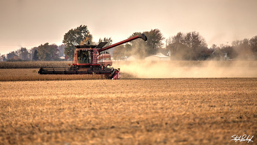 ohio fall unitedstates farming harvest case combine crops hdr soybeans swanton