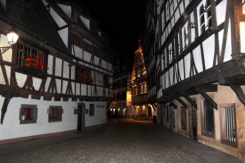 france architecture nightshot medieval alsace strasburg petitefrance halftimbered elsas img0185 orianaitaly elsàss masonnedgroundfloor corbelledstyle