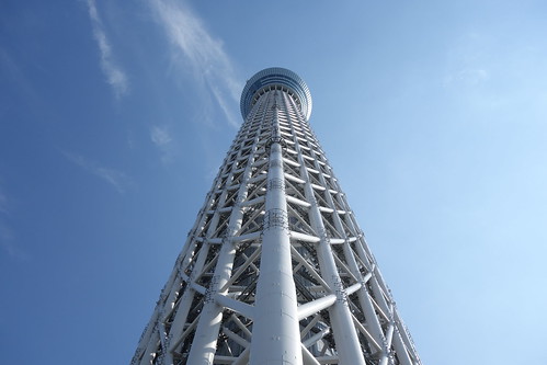 TOKYO SKYTREE_4 "東京スカイツリー" の写真。 直下から見上げて撮影した物。