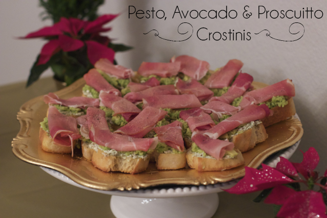 proscuitto avocado and pesto crostini recipe