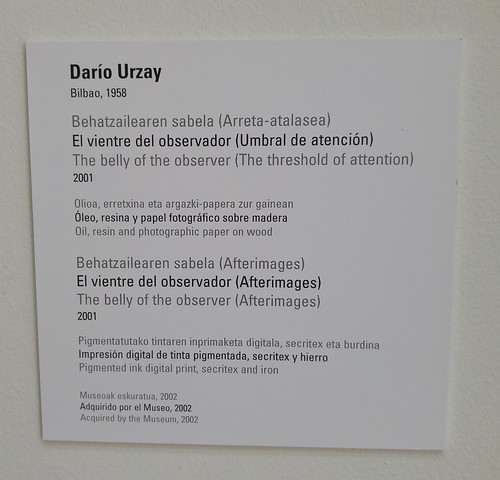 El vientre del observador, obra de Darío Urzay en el Museo de Bellas Artes de Bilbao