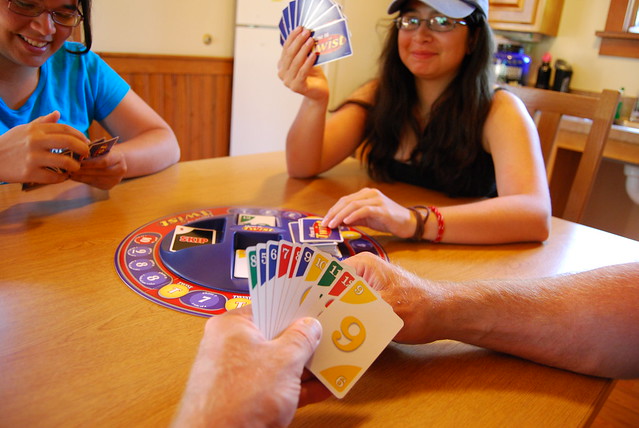 Spending some time with family playing games can induce plenty of laughter
