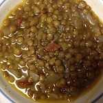 Lentil soup with garlic