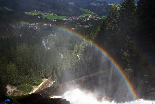 salzburg austria rainbow waterfalls regnbue østrig vandfald krimmlerwasserfälle krimmlerache hightauernnationalpark