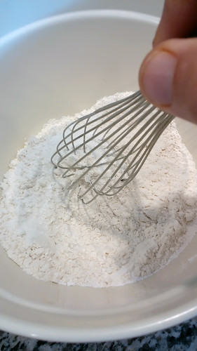 Whisk together dry ingredients