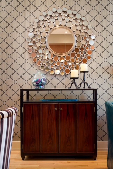 Metallic Wallpaper | Home Decor | #LivingAfterMidnite