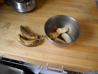 Very ripe bananas, ready for mashing