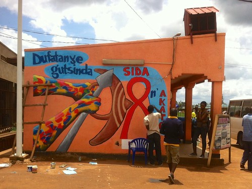 africa streetart mural aids murals rwanda artists stigma socialchange kinyarwanda kayonza africancontemporaryart “busstop” kuremakurebakwiga “buspark”