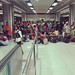 Delhi metro station looks like a railway station ...   :p #delhimetro  #indianrailway #railway #station #people #india #group #today