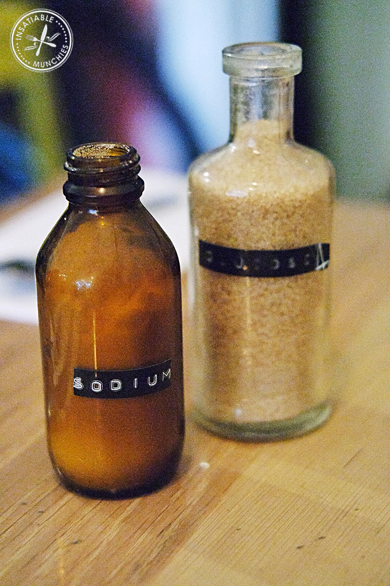 Salt and Sugar dispensers at Drugstore Espresso
