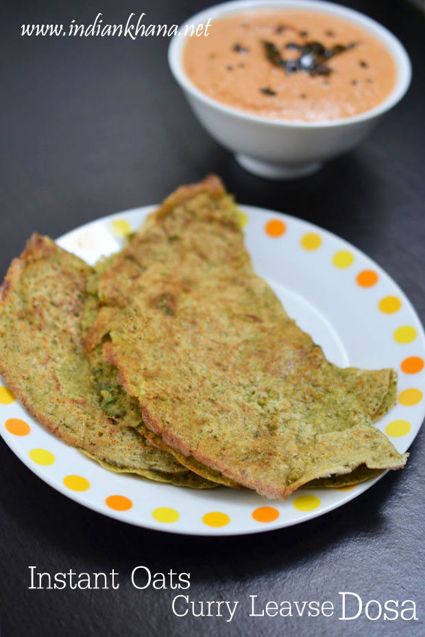 Instant-Oats-Curry-Leaves-Dosa