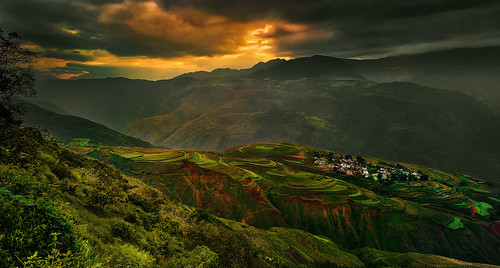 china sunrise landscape landscapes alba kunming yunnan cina dongchuan cambowds phaseonep40 schneiderdigitar35mmf35