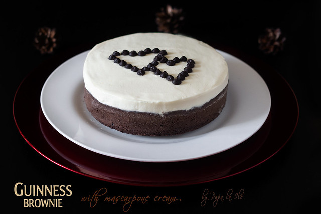 Guinness brownie with mascarpone cream (10)