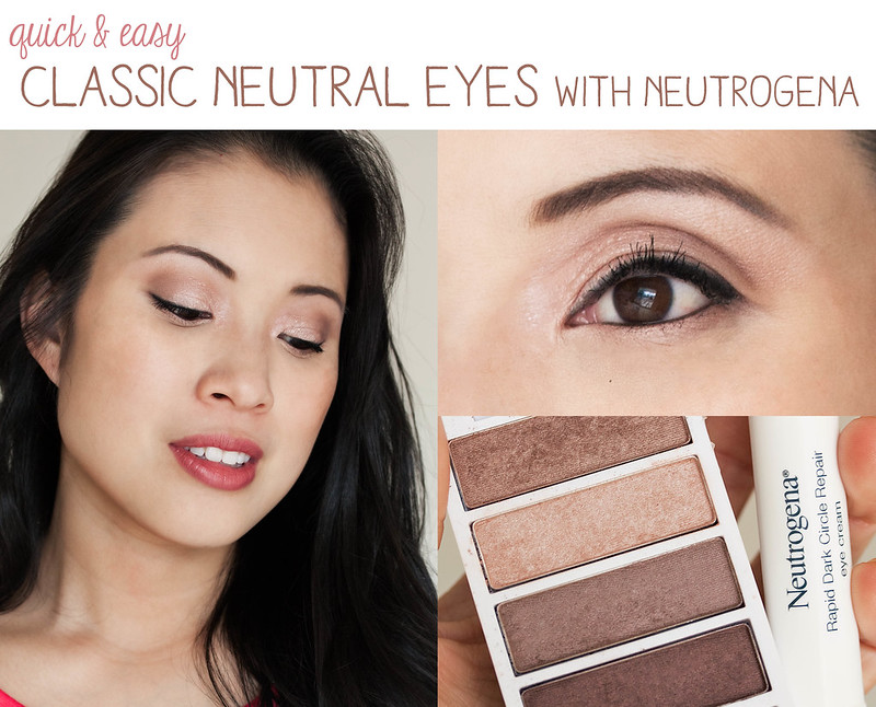 makeup tutorial: classic neutral eyes with Neutrogena