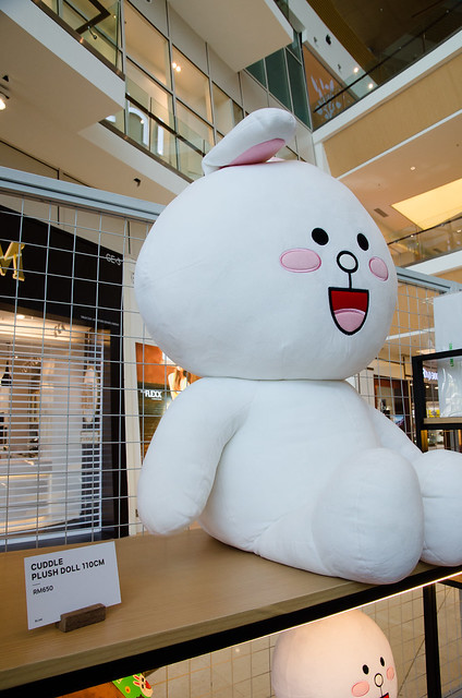 The biggest Cony cuddle plush toy LINE Friends Pop-up store at IOI City Mall, Putrajaya