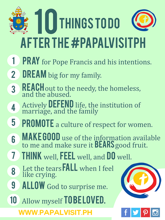 Pope Francis Visit to the Philippines 2015 by Jinkee Umali of www.livelifefullest.com