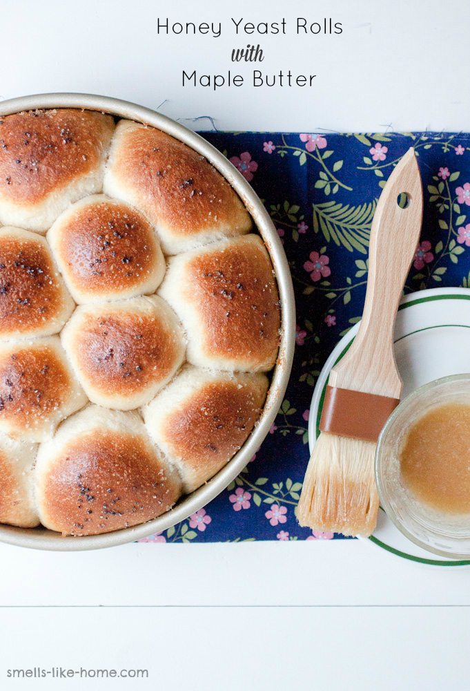 Honey Yeast Rolls with Maple Butter