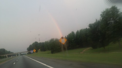 sunset car rain nc rainbow highway winstonsalem us52s rainus52s