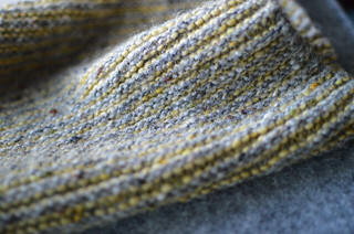 The Carriage Return Hand Knit Striped Cowl