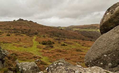 rocks granite dartmoor houndtor greator