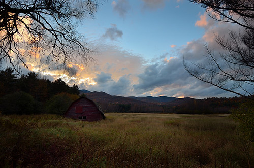 old autumn sunset red mountains fall nature field clouds barn landscape nikon tokina