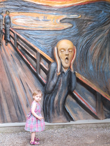 14. Eva with some Over-sized Art.