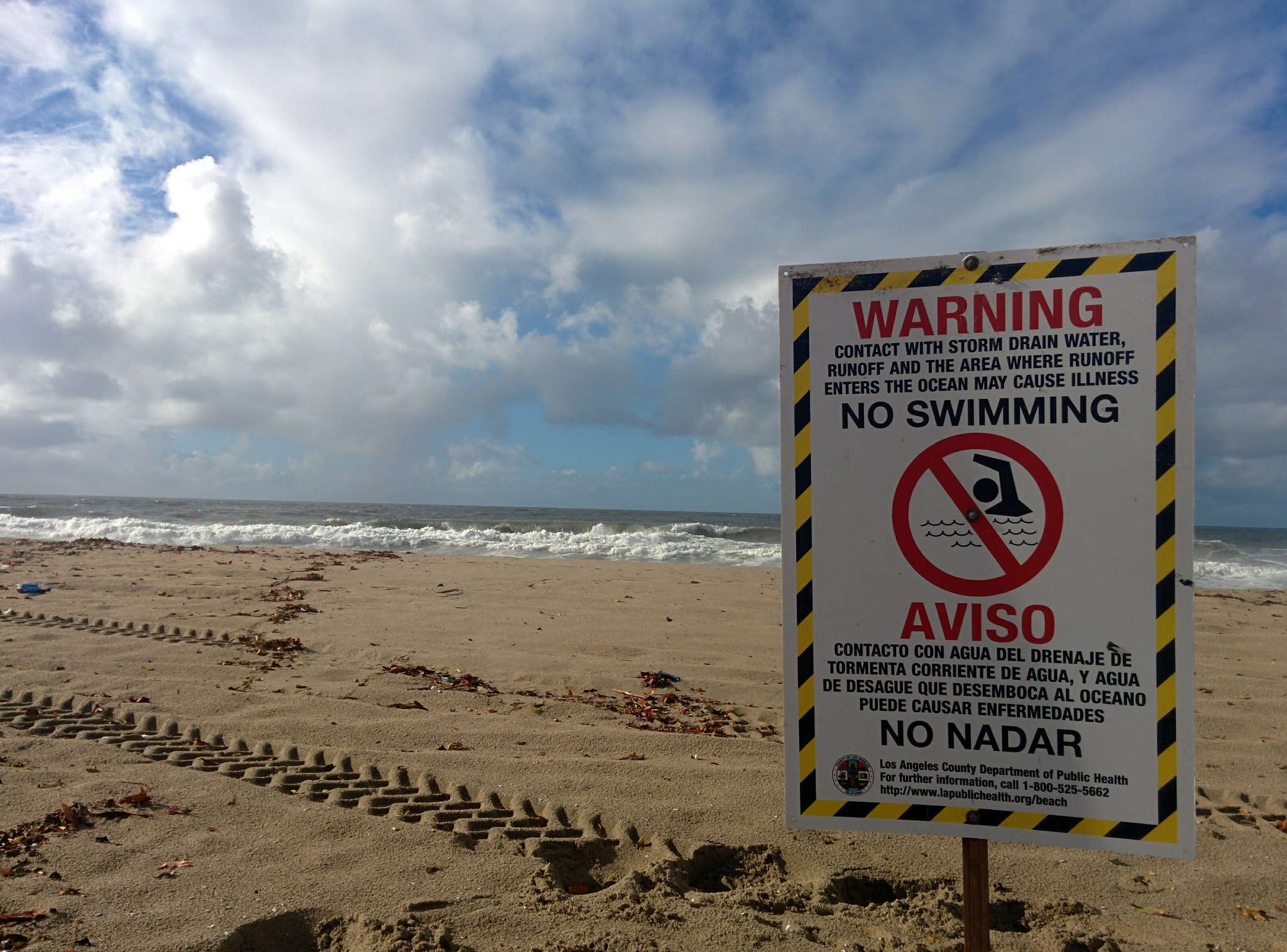 NO SWIMMING: Venice Beach after the storm | Explore andyster… | Flickr ...