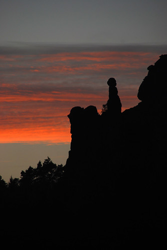 sunset sonnenuntergang elbsandsteingebirge pfaffenstein barbarine sandsteiner