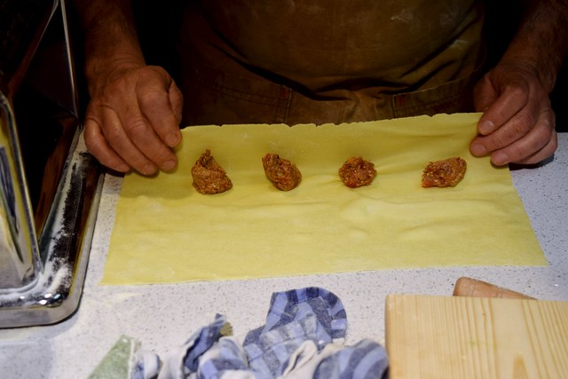 Gennaro Contaldo making ravioli