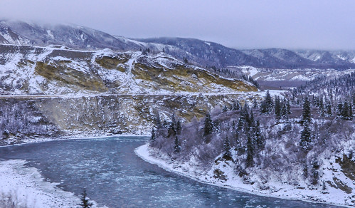 railroad mountains alaska train river frozen unitedstates ak healy alaskarailroad 2014 nenana
