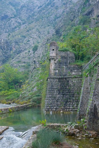 mountains water spring europe towers walls defense oldcity montenegro adriaticsea kotor 5photosaday