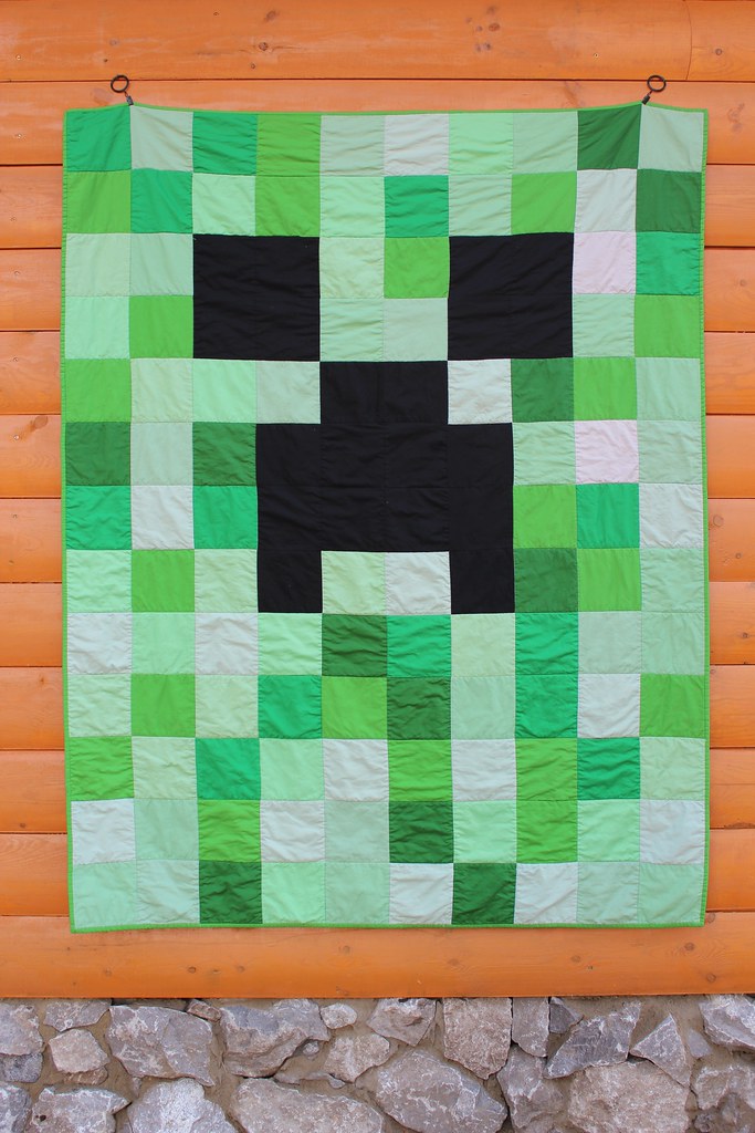 Minecraft Creeper Quilt