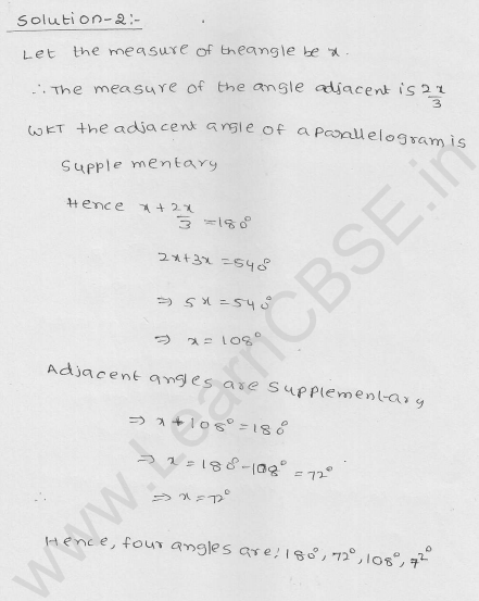 RD Sharma Class 9 Solutions Chapter 14 Quadrilaterals Ex 14.2 2