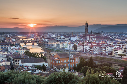 voyage city trip sunset vacation italy sun rome river relax landscape fun photography florence europe tour roman picture tourist enjoy firenze sunburst burst toscana vecchio ellenyeates ellenyeatesphotography ponteallegarie