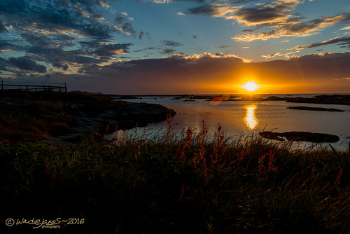 sunset dusk twilight evening sundown ocean atlantic fogoisland joebattsarm tamron2875 golden island newfoundland