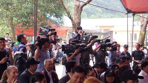 Media during the opening ceremony 2