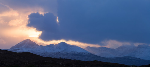 light sunset mountains skye clouds landscape cuillins westerross applecross culduie