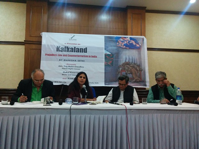(L-R) Advocate Yug Mohit Chaudhry, Manisha Sethi, Mukul Kesvan, Asad Zaidi.