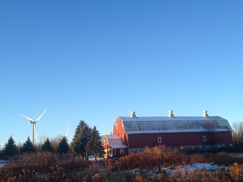 blue red sky barn energy day wind farm clear blade turbine windfarm projectweathersubmission