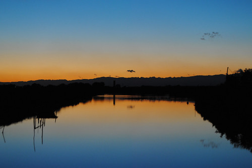 blue sunset sky orange tramonto blu cielo laguna acqua fvg arancione