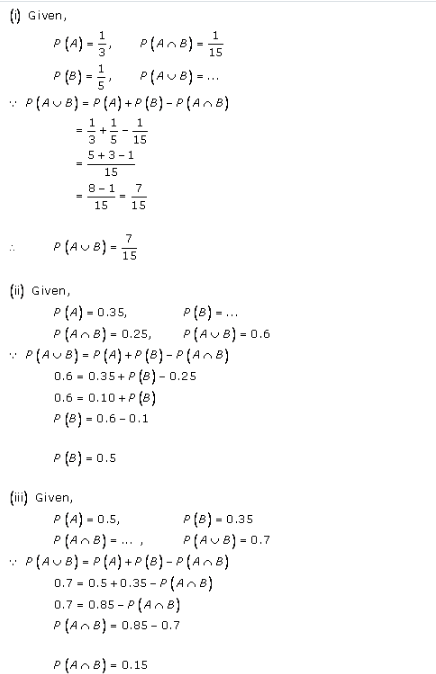 RD-Sharma-class-11 Solutions-Chapter-33-Probability-Ex-33.4-Q-1 ii