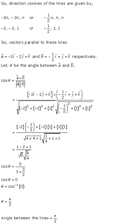 RD Sharma Class 12 Solutions Chapter 27 Direction Cosines and Direction Ratio Ex 27.1 Q4-iv