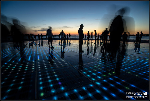 longexposure sunset people motion lights twilight croatia zadar sunsalutation