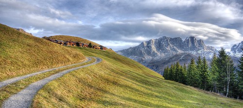 mountains sunrise switzerland raw day cloudy meadows dirtroad hdr swissalps mountainroad 3xp photomatix fav200 schuders nex6 selp1650