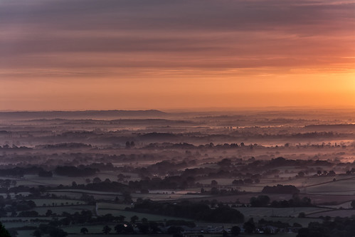 mist valeofsevern dawn sunrise landscape worcestershire