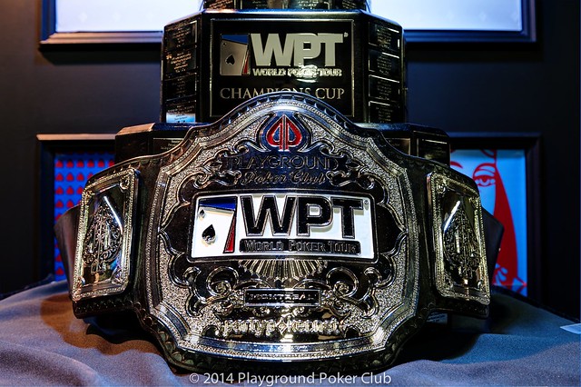 Playground Poker Fall Classic Belt and WPT Trophy